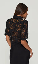 TAMMY LACE SHIRT - Black