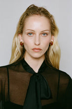 PRIZE EARRINGS - Burgundy/Gold