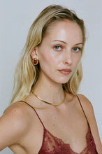 PRIZE EARRINGS - Burgundy/Gold