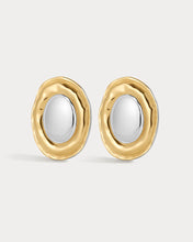 THE FORMENTERA STUDS - Gold with Silver Center
