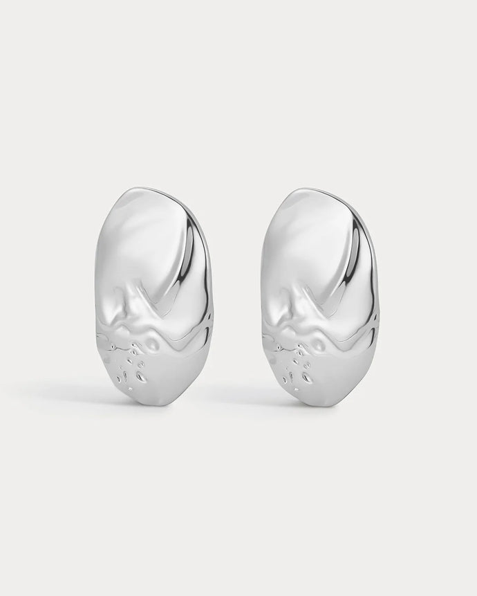 THE GRANADA DISC EARRINGS - Silver