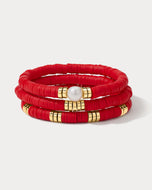 THE SEVILLE PEARL BRACELET - Red