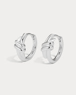 THE MARGAUX KNOT HOOPS - Silver