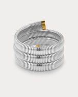 THE PALAIS FLEX SNAKE CHAIN BRACELET - Silver