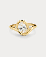 THE BIANCO NERO STATEMENT RING - Gold