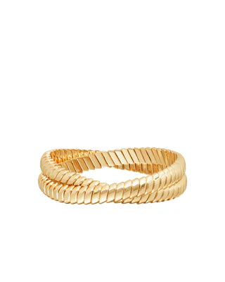 DOUBLE COBRA BRACELET - Gold