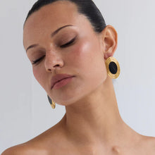 ROWAN EARRINGS - Black/Gold
