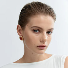 PRIZE EARRINGS - Burgundy/Gold