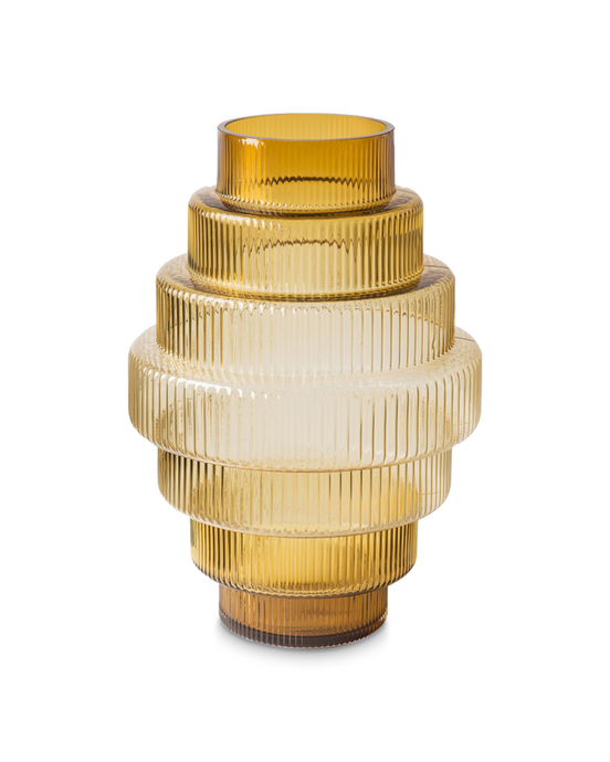 STEPS VASE LARGE - Amber