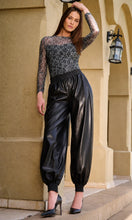 CASSANDRA PANT - Black Vegan Leather