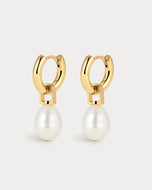 WHITE PEARL AMALFI HUGGIES - Gold