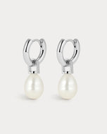 WHITE PEARL AMALFI HUGGIES - Silver