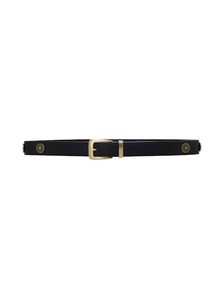 MEDALLION BUCKLE BELT - Black