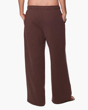 CLOUDSOFT WIDE LEG JOGGER - Chocolate