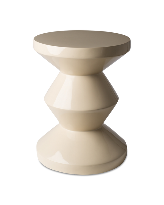 ZIG ZAG STOOL - Beige