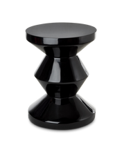 ZIG ZAG STOOL - Black