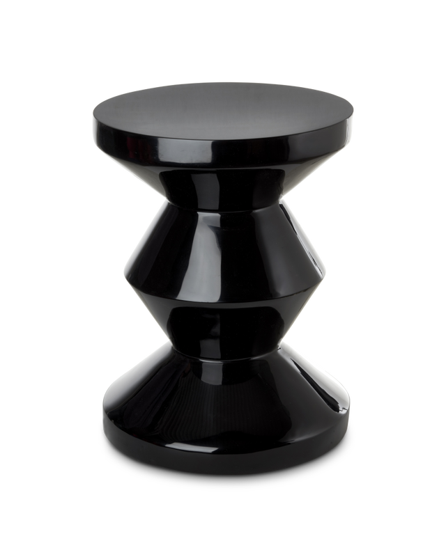 ZIG ZAG STOOL - Black