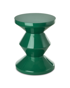 ZIG ZAG STOOL - Emerald Green