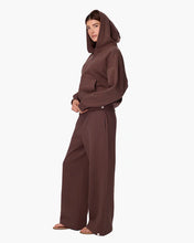 CLOUDSOFT ZIP HOODIE - Chocolate