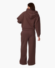 CLOUDSOFT ZIP HOODIE - Chocolate