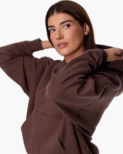 CLOUDSOFT ZIP HOODIE - Chocolate