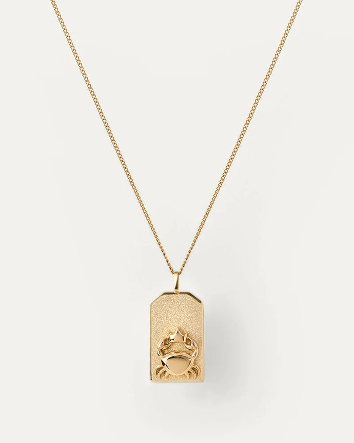 ZODIAC PENDANT NECKLACE - Cancer