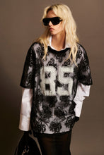 LILA LACE TEE - Black