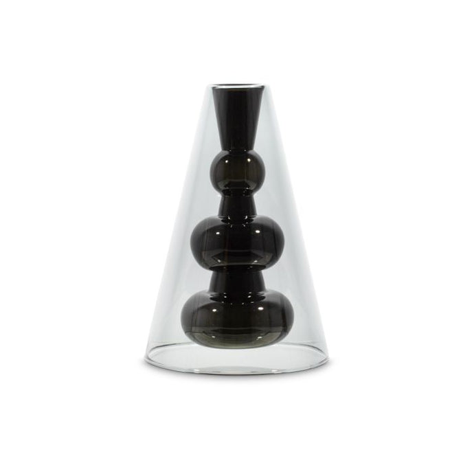 BUMP CONE VASE - Black