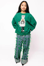 DARK GREEN CAVIAR SERVING NUTCRACKER SWEATSHIRT