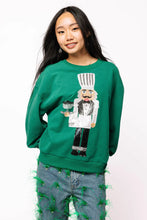 DARK GREEN CAVIAR SERVING NUTCRACKER SWEATSHIRT