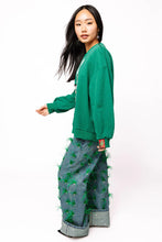 DARK GREEN CAVIAR SERVING NUTCRACKER SWEATSHIRT