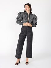 TEXTURED PUFF SLEEVE CROP JACKET