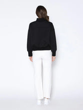 CROSSED ZIPPPER SWEATSHIRT - Black