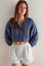 HERITAGE CARDI - Indigo