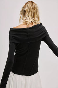 IRIS LAYERING TOP - Black