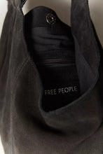 BOBBI SLOUCH SUEDE TOTE - Black