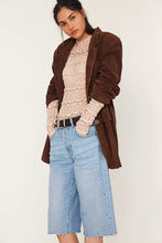 PAPER CUT VEGAN BLAZER - Brown Bear