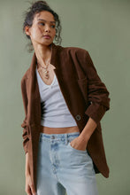 PAPER CUT VEGAN BLAZER - Brown Bear