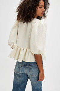 PAMELA BOW TOP - White Alyssum