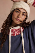 SNUG BONNET SWEATSHIRT - Indigo