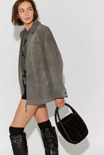 BARLOW SUEDE BUCKET BAG - Black