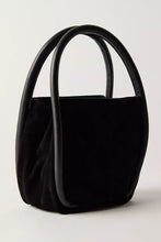 BARLOW SUEDE BUCKET BAG - Black