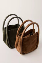 BARLOW SUEDE BUCKET BAG - Dark Olive