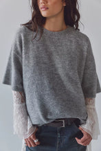 MARGOT SWEATER TEE - Heather Grey