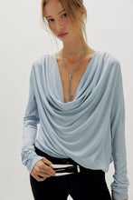 ANE DRAPED TOP - Grey Dawn