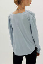 ANE DRAPED TOP - Grey Dawn