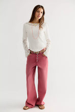 AMBER LACE CUFF TOP - White