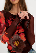 LILY PRINTED TOP - Cocoa Combo