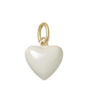 HAPPY HEART CORD CHARM NECKLACE - Brown