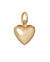 HAPPY HEART CORD CHARM NECKLACE - Brown